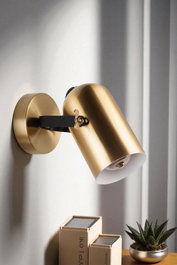 Opviq Lámpara de Pared Dorada 8994-1A